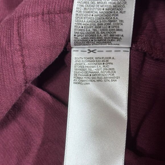 Old Navy Girl's Sleeveless Button-Front Corduroy Overall Burgundy Dress 6-12 Mon - Picture 6 of 7